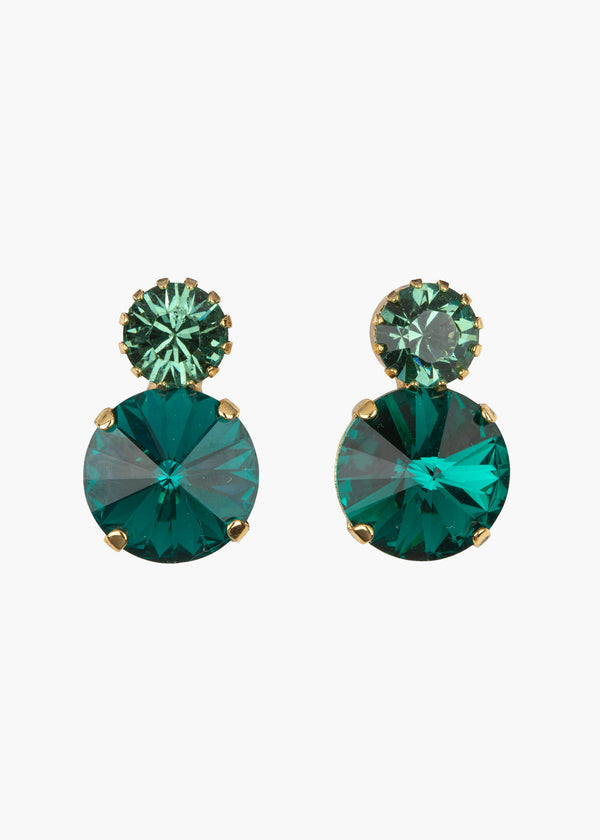 jennifer behr Myrla Earrings Emerald