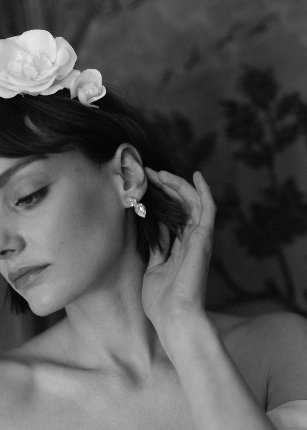 Jennifer Behr Nadine Earrings Crystal