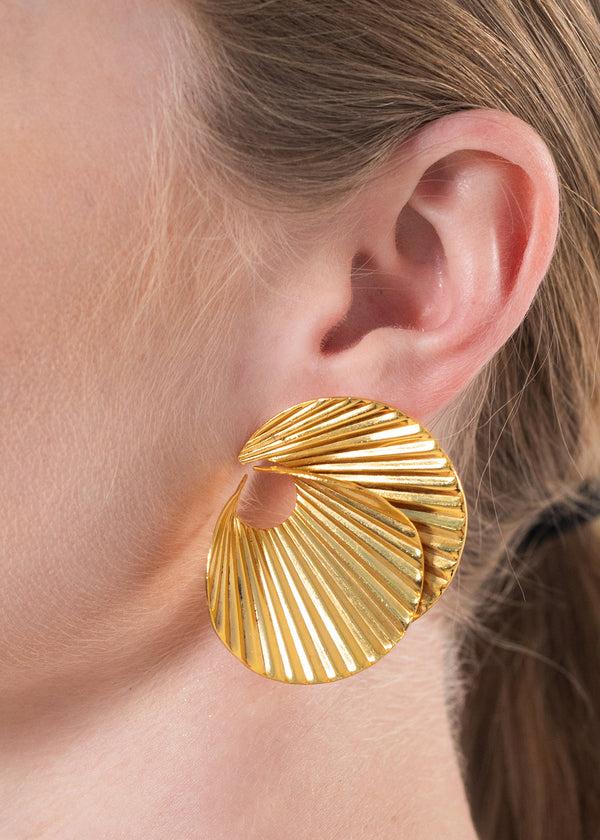 Jennifer Behr Naia Earrings Gold