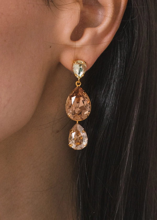 Jennifer Behr Natalina Earrings Champagne