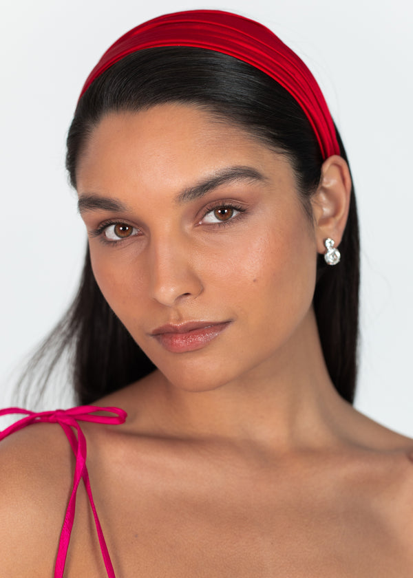 Jennifer Behr Natasha Headband Cherry