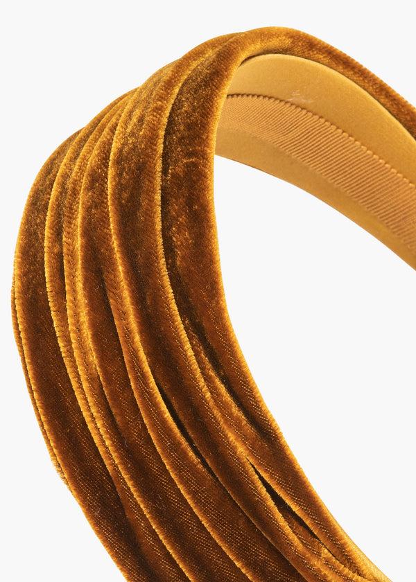 Jennifer Behr Natasha Velvet Headband Topaz