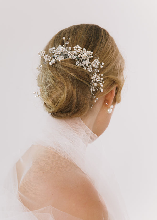 Jennifer Behr Nicola Comb Crystal Pearl