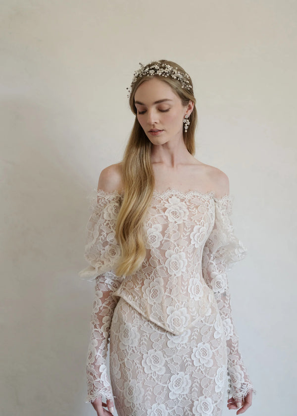 Jennifer Behr Nicola Comb Crystal Pearl