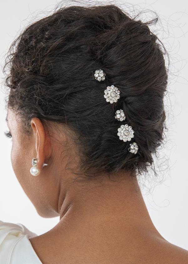 Jennifer Behr Nora Bobby Pin Set Crystal