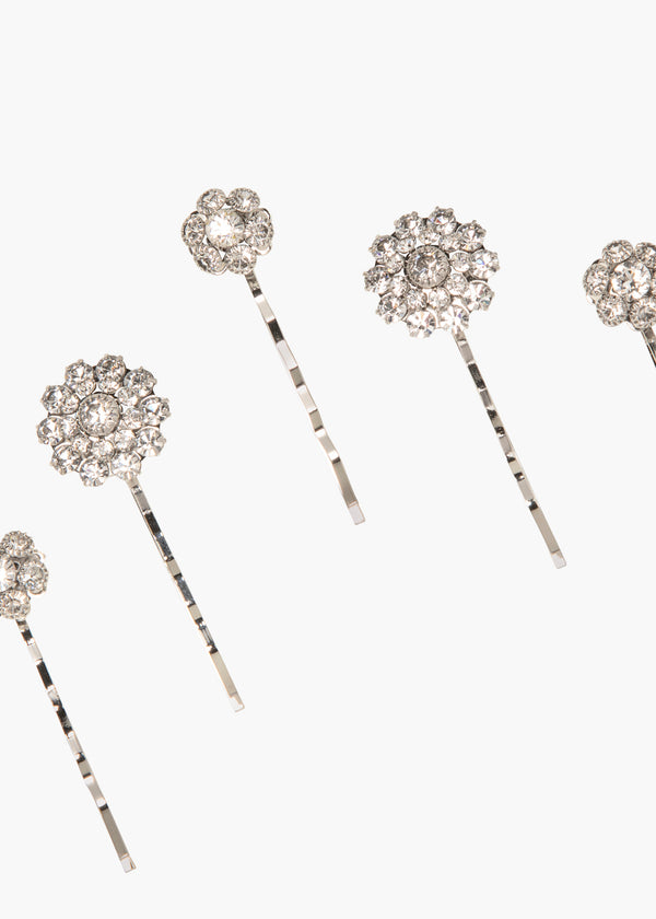 Jennifer Behr Nora Bobby Pin Set Crystal
