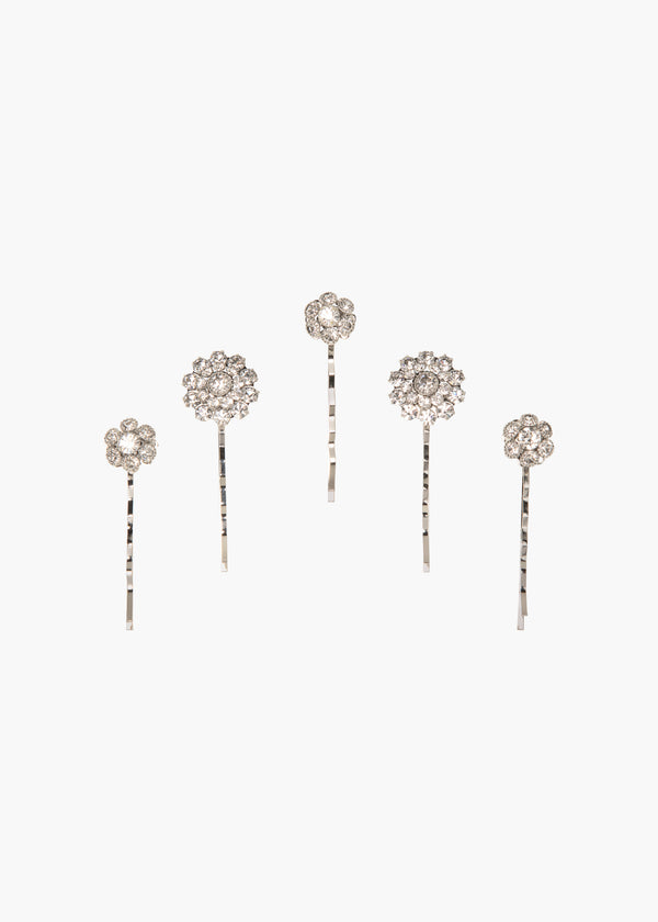 jennifer behr Nora Bobby Pin Set Crystal