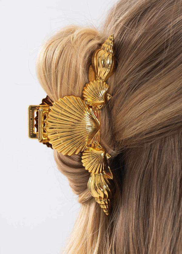 Jennifer Behr Oceane Jaw Clip Gold