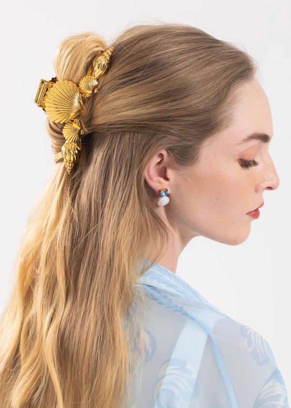 Jennifer Behr Oceane Jaw Clip Gold