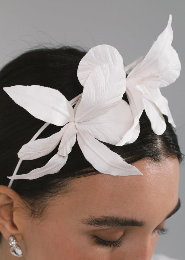 Jennifer Behr Orchid Vine Headband Cream