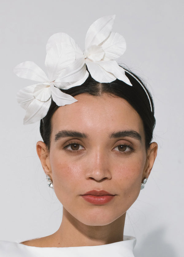 Jennifer Behr Orchid Vine Headband Cream