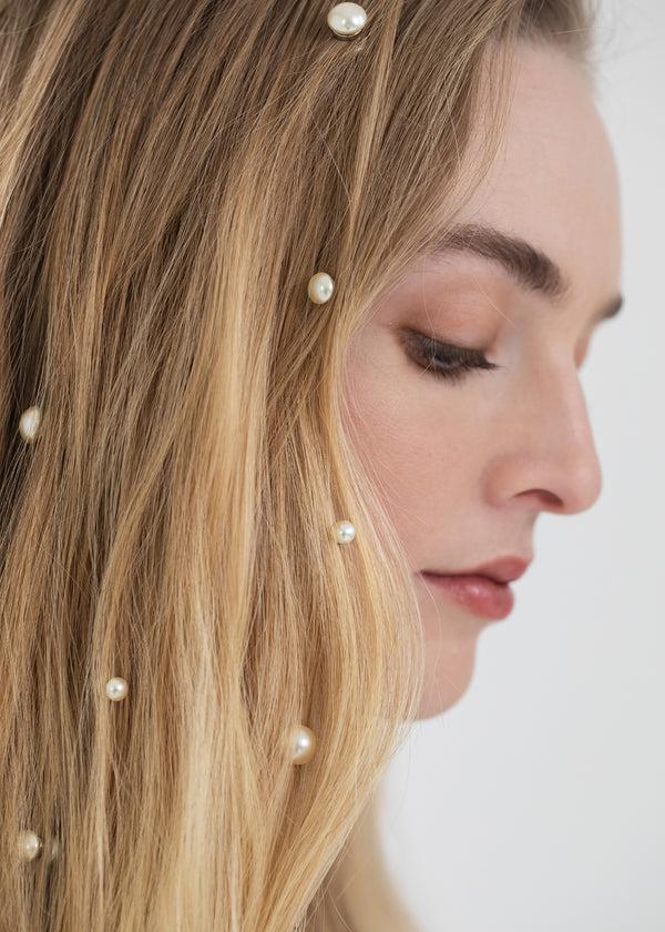 Jennifer Behr Paige Hair Magnet Set Pearl