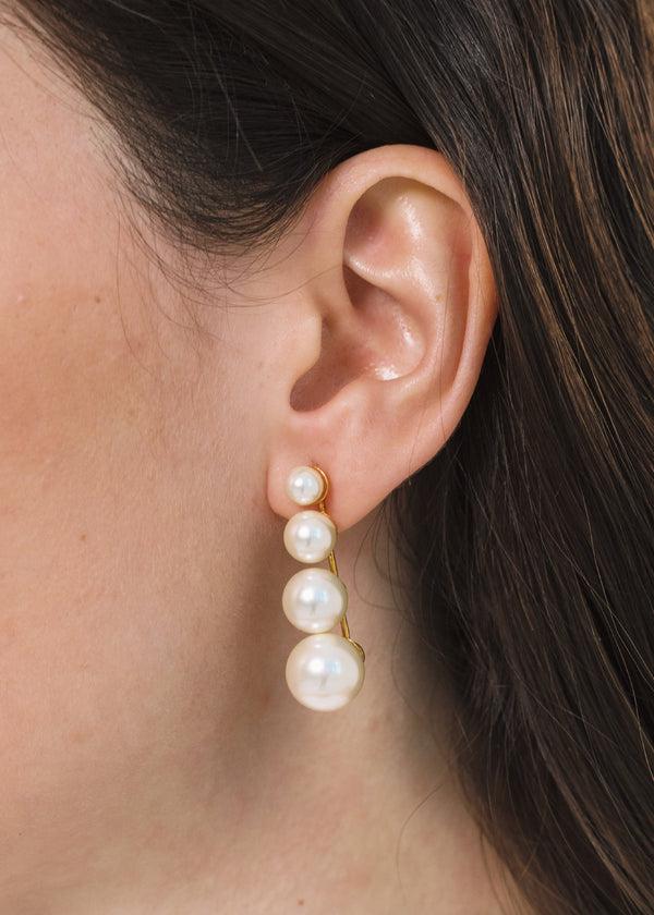 Jennifer Behr Palma Earrings Pearl