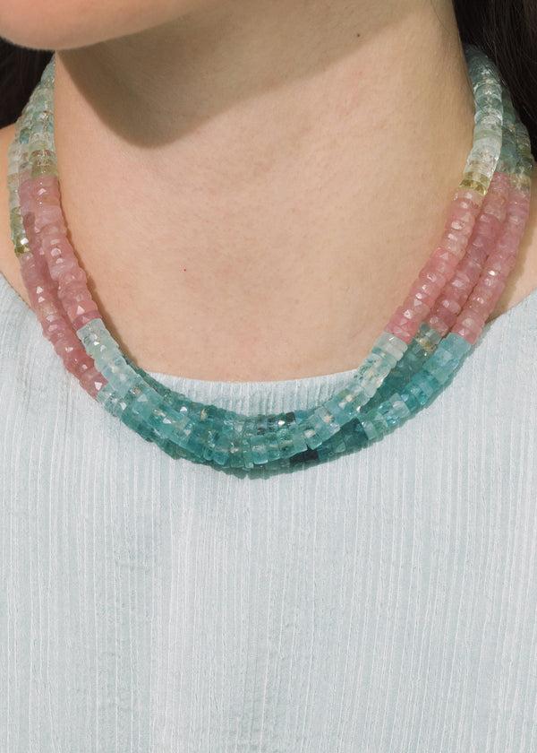 Jennifer Behr Palmi Necklace Aquamarine