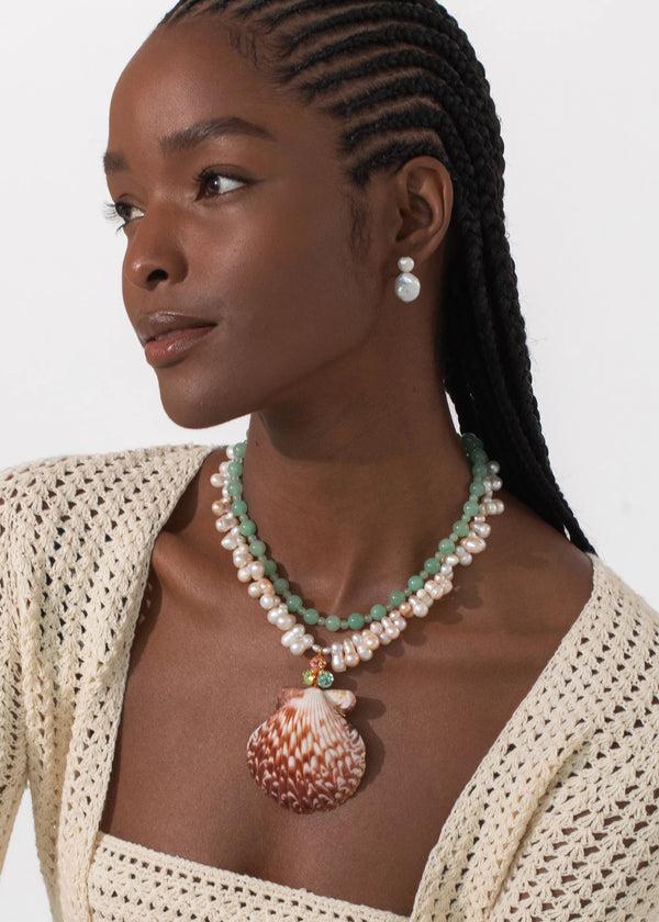 Jennifer Behr Palmina Necklace Pearl