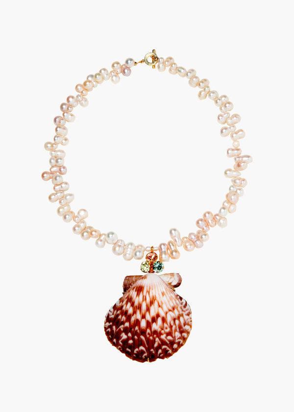 jennifer behr Palmina Necklace Pearl