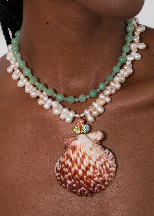 Jennifer Behr Palmina Necklace Pearl