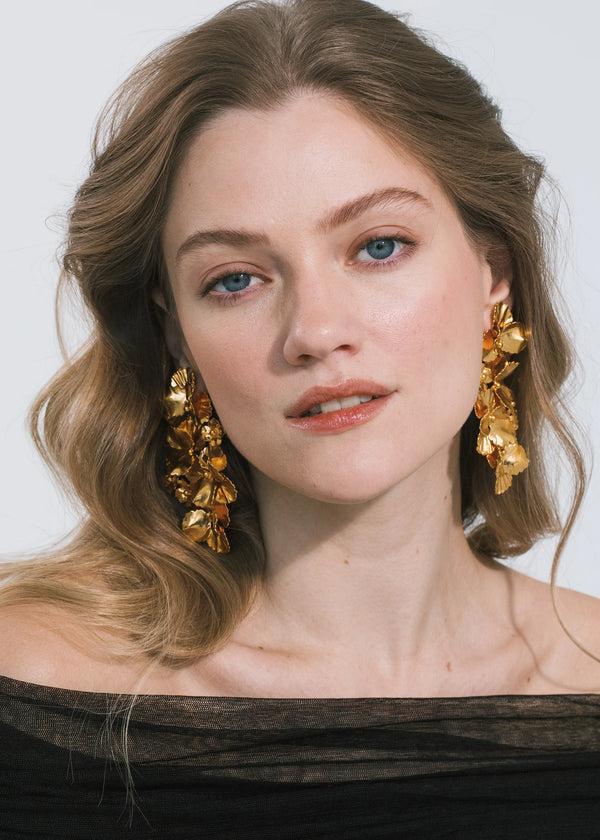 Jennifer Behr Panola Earrings Gold