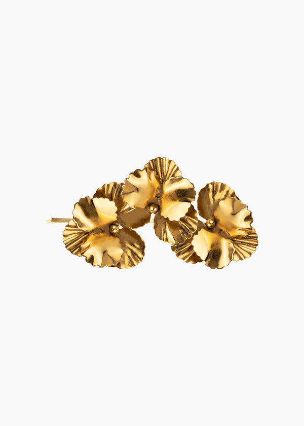 jennifer behr Pansy Bobby Pin Gold