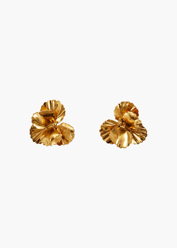 jennifer behr Pansy Earrings Gold