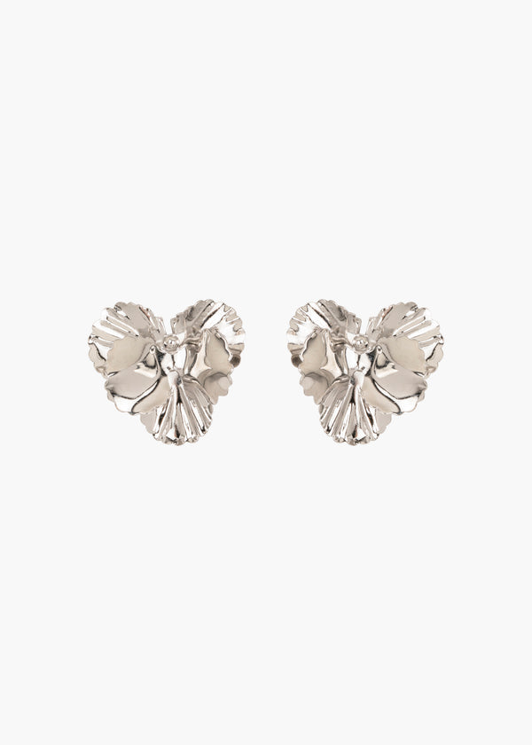 jennifer behr Pansy Earrings Silver