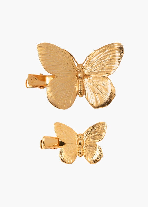 jennifer behr Papillion Hair Clips Gold