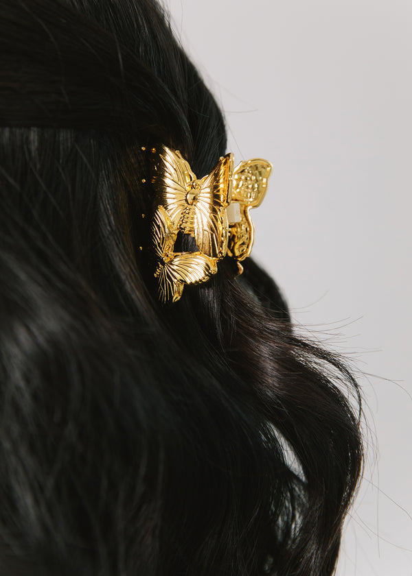 Jennifer Behr Papillion Jaw Clip Gold