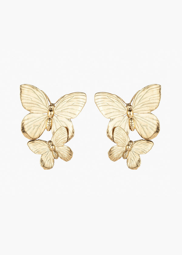 jennifer behr Papillon Earrings Gold Clip