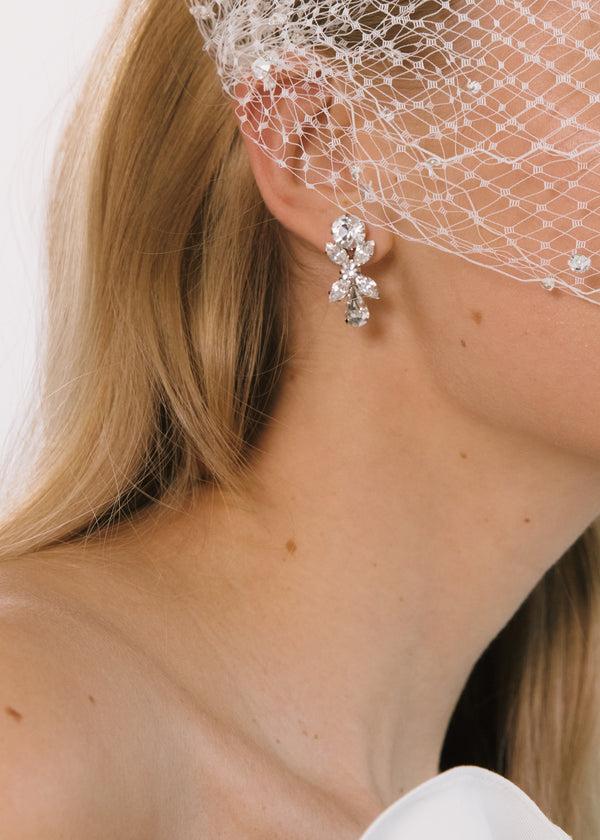 Jennifer Behr Parker Earrings Crystal