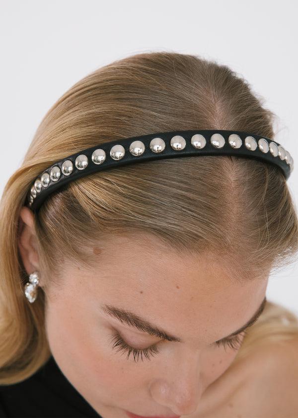 Jennifer Behr Parker Headband Black Silver