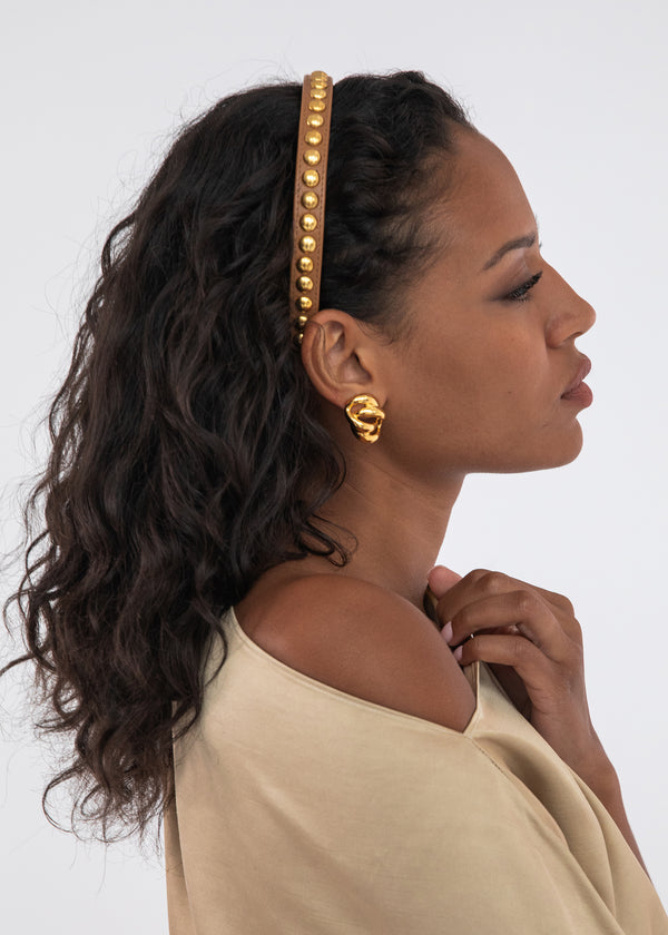 Jennifer Behr Parker Headband Saddle