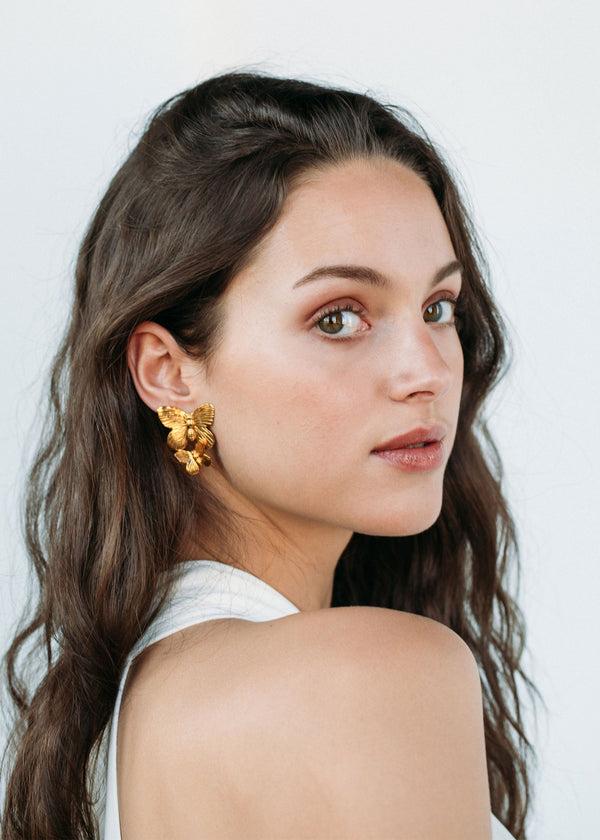 Jennifer Behr Peri Earrings Gold