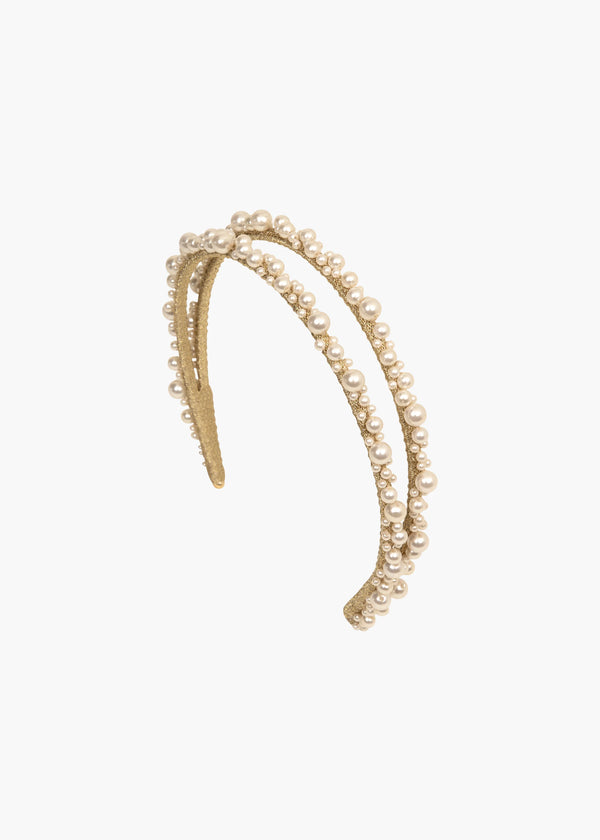 jennifer behr Perlita Headband Pearl