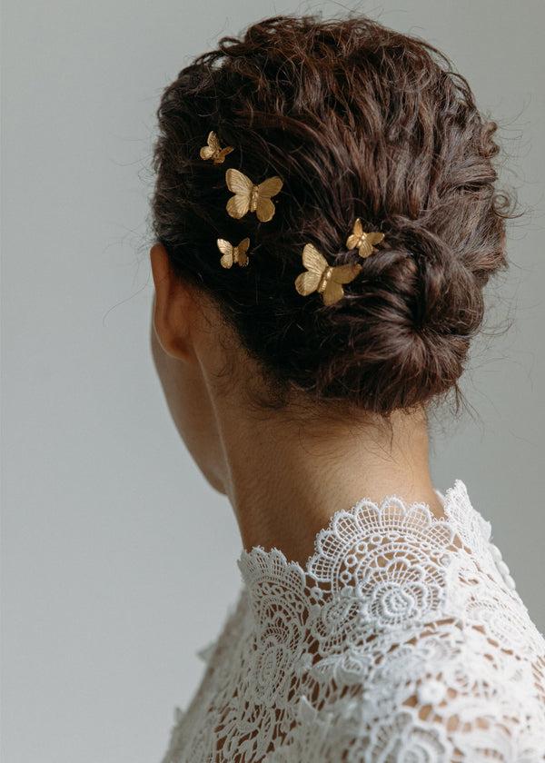 Jennifer Behr Pippa Bobby Pin Set Gold