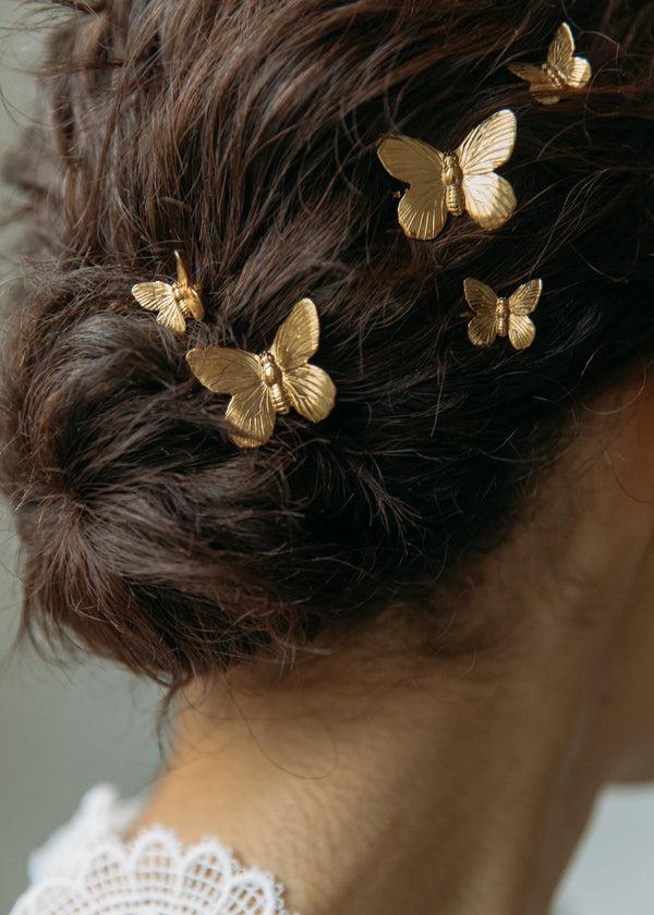 Jennifer Behr Pippa Bobby Pin Set Gold