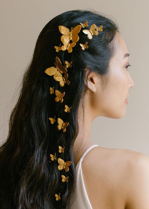 Jennifer Behr Pippa Bobby Pin Set Gold