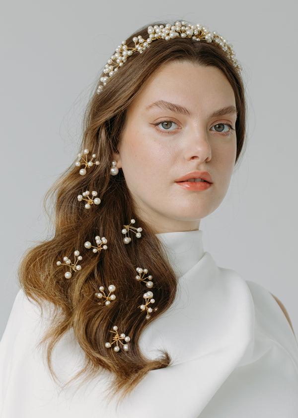 Jennifer Behr Primavera Hairpins Gold