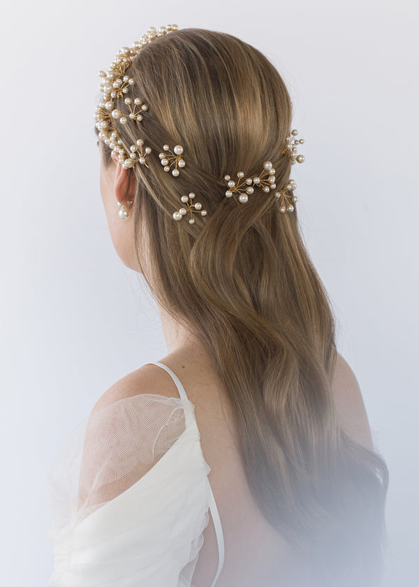 Jennifer Behr Primavera Hairpins Gold