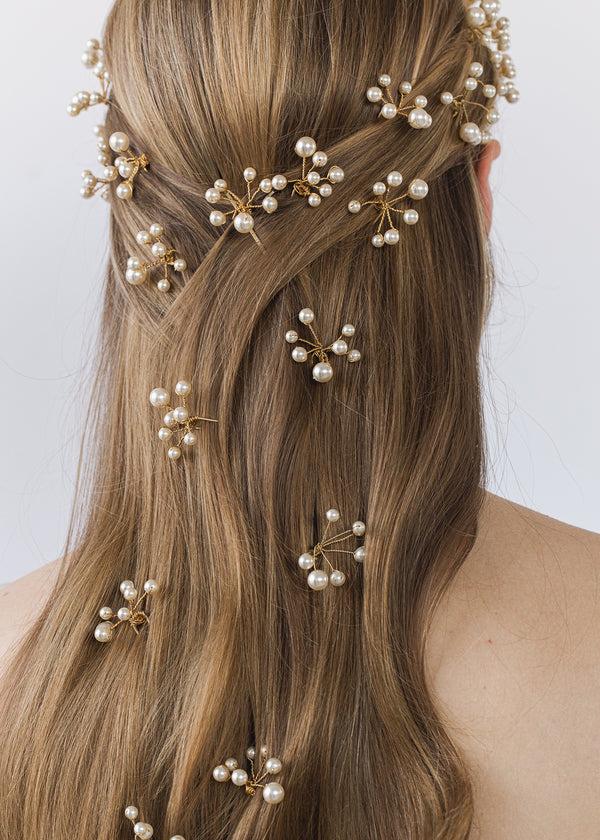 Jennifer Behr Primavera Hairpins Gold