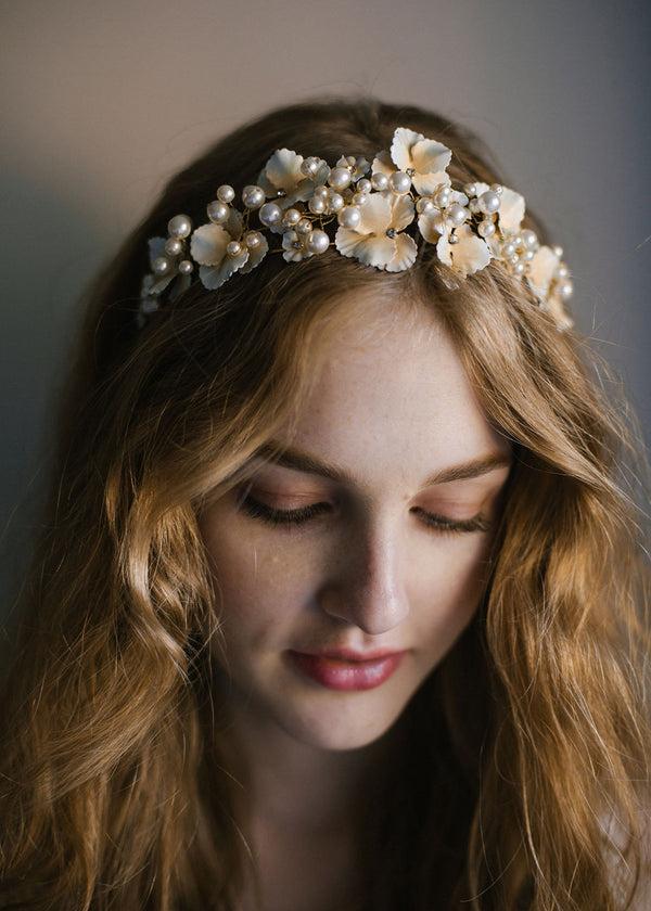 Jennifer Behr Priscilla Tiara Champagne