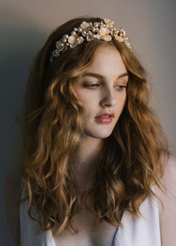 Jennifer Behr Priscilla Tiara Champagne