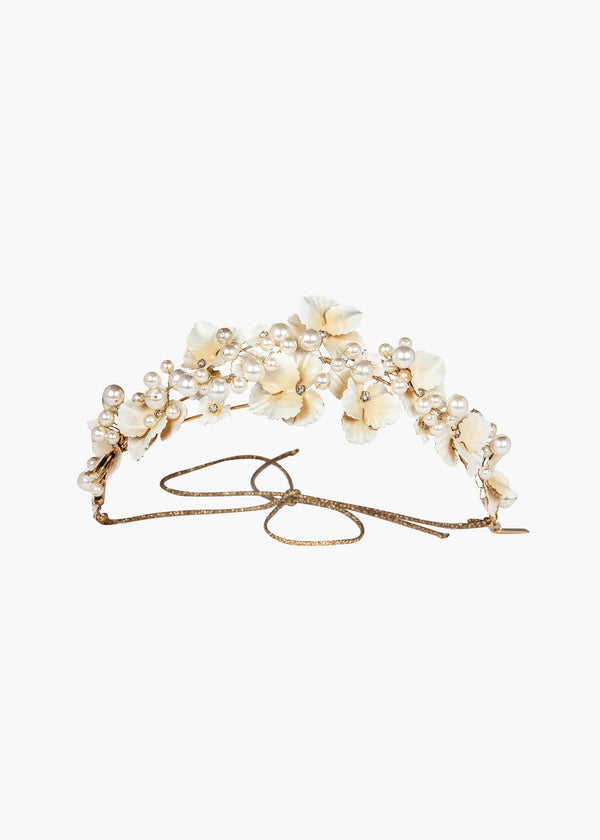jennifer behr Priscilla Tiara Champagne