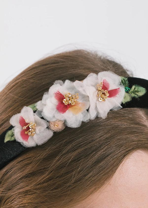 Jennifer Behr Raya Headband Garden