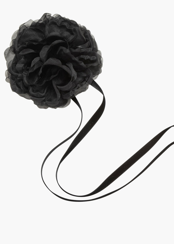 Jennifer Behr Rian Ribbon Tie Black