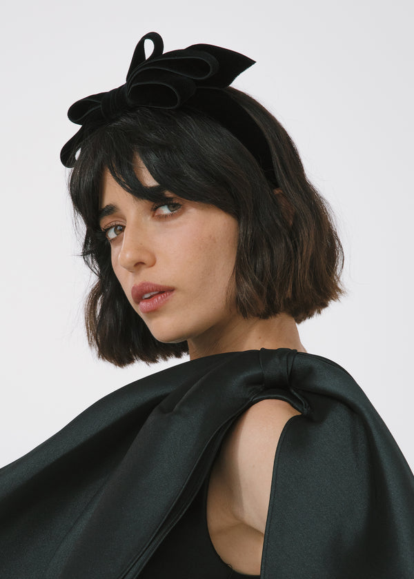 Jennifer Behr Rochel Headband Black