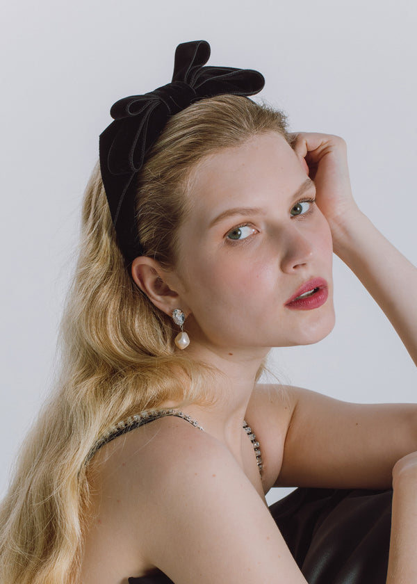 Jennifer Behr Rochel Headband Black