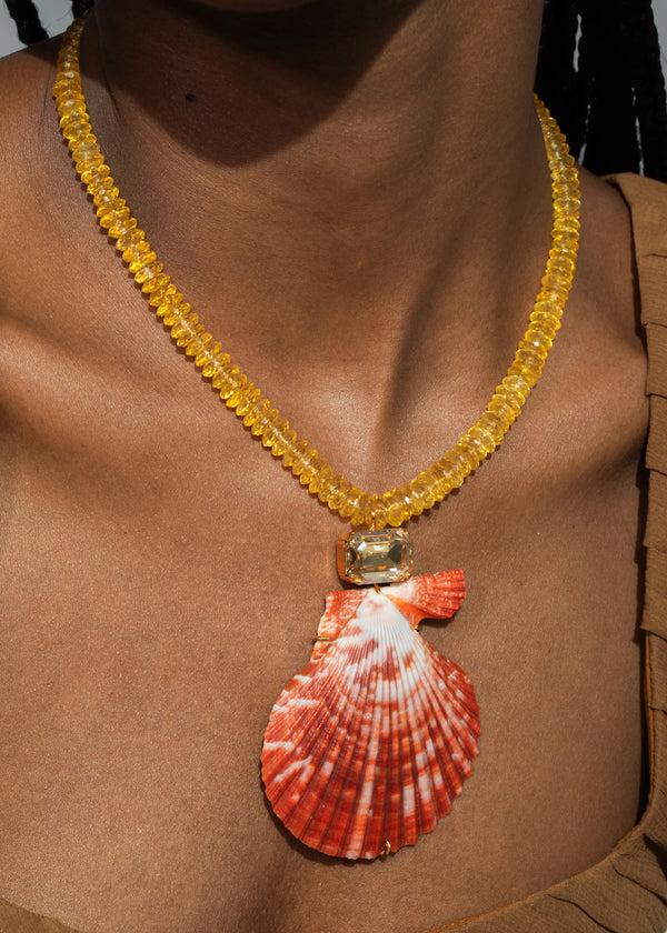 Jennifer Behr Roma Necklace Citrine