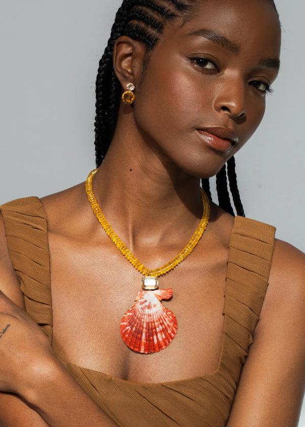 Jennifer Behr Roma Necklace Citrine