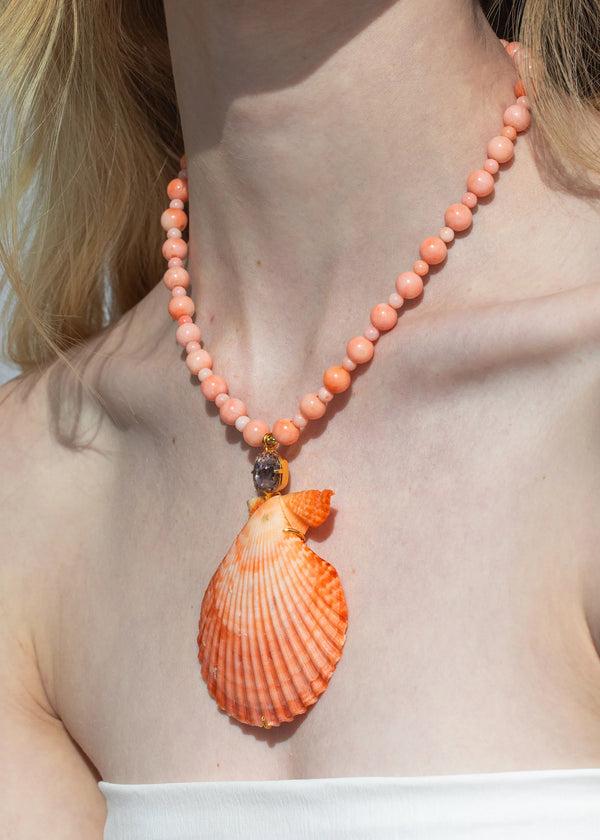 Jennifer Behr Roma Necklace Coral