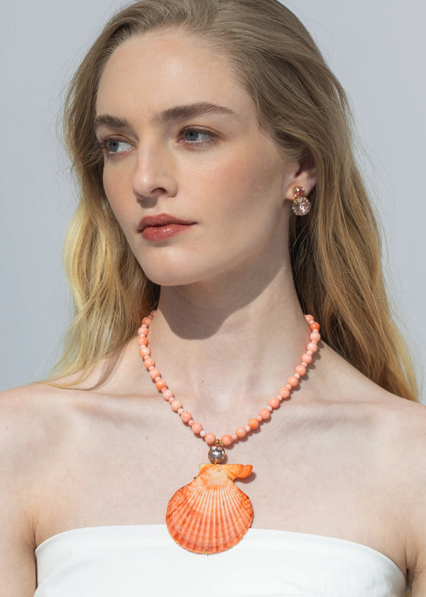 Jennifer Behr Roma Necklace Coral
